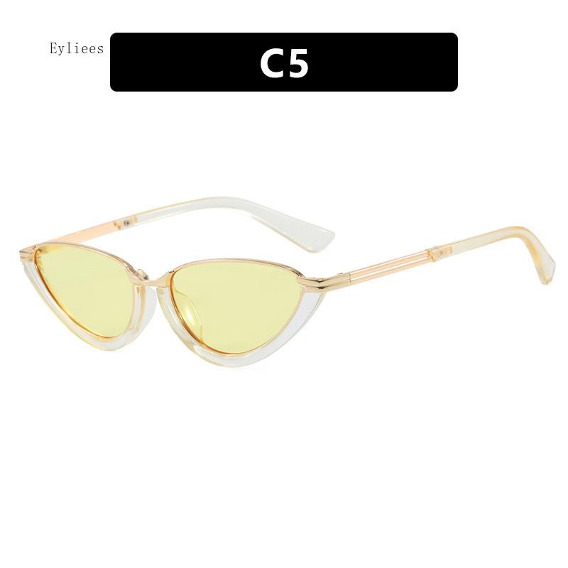 New Small Frame Cat Eye Fashion Trendy Personalized Metal Sunglasses Womens High-end Retro Sunglasses
New Small Frame Cat Eye Fashion Trendy Personalized Metal Sunglasses Womens High-end Retro Sunglasses