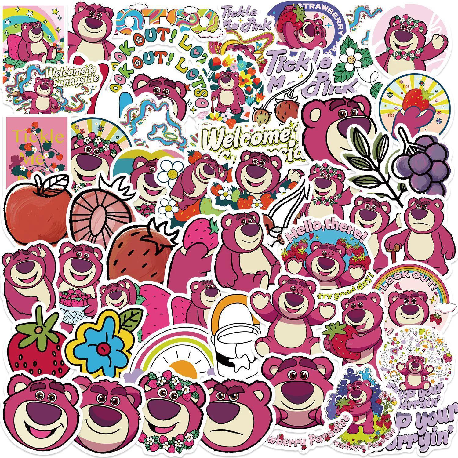 50 Creative Strawberry Bear Pink Stickers for Decorating Phones, Luggage, and Notebooks
50 Creative Strawberry Bear Pink Stickers for Decorating Phones, Luggage, and Notebooks