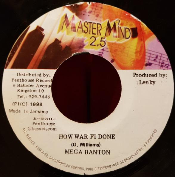 7inch Record MEGA BANTON How War Fi Done NONE Master Mind 2.5 1999 Jamaica Reggae Ska Dub Used
7inch Record MEGA BANTON How War Fi Done NONE Master Mind 2.5 1999 Jamaica Reggae Ska Dub Used