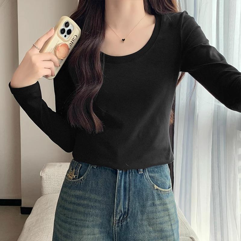 Футболка из чистого хлопка, женская, осень-зима, новый U-образный воротник, правое плечо, облегающий крой, стиль pure lust, базовый топ с длинными рукавами XL
Футболка из чистого хлопка, женская, осень-зима, новый U-образный воротник, правое плечо, облегающий крой, стиль pure lust, базовый топ с длинными рукавами XL