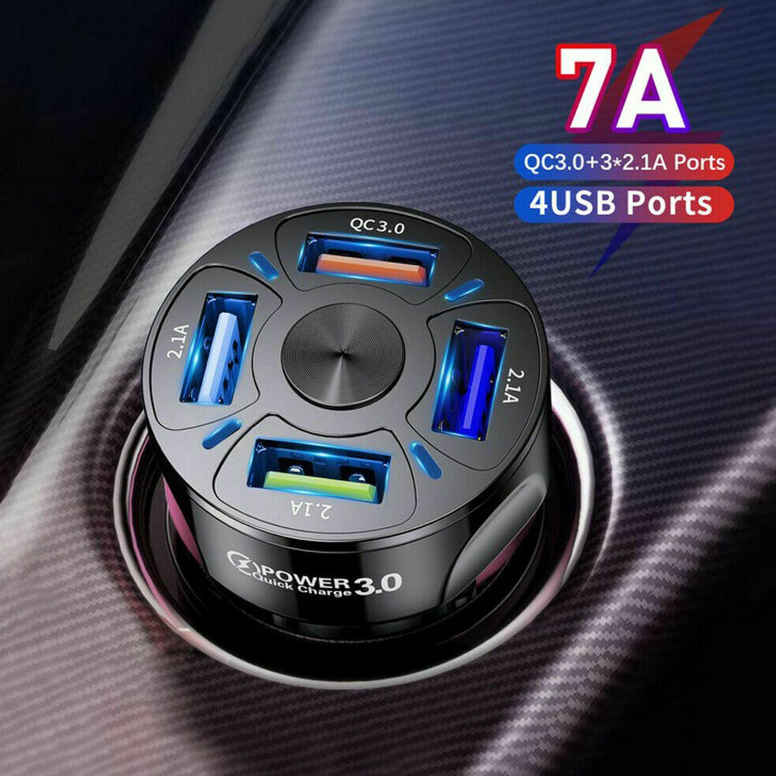 USB Car Charger 4 Ports 48W Quick 7A Plug Fast Charging For IPhone 13 Phone Tablet Charger Adapter In Car X1X6
USB Car Charger 4 Ports 48W Quick 7A Plug Fast Charging For IPhone 13 Phone Tablet Charger Adapter In Car X1X6