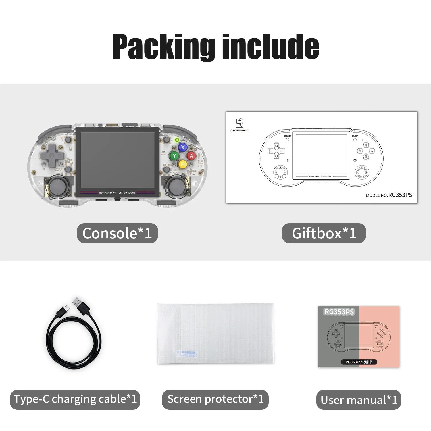 RG353PS ретро портативная игровая консоль 3,5-дюймовый IPS экран Linux система RK3566 чип MAX 256G TF карта предустановленные 4K игры 64G белый
RG353PS ретро портативная игровая консоль 3,5-дюймовый IPS экран Linux система RK3566 чип MAX 256G TF карта предустановленные 4K игры 64G белый