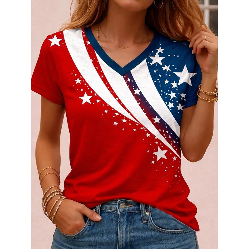 Fashionable Women s V-neck Casual Short Sleeved T-shirt,Rretro Sports Style Casual Sportswear 3XL
Fashionable Women s V-neck Casual Short Sleeved T-shirt,Rretro Sports Style Casual Sportswear 3XL