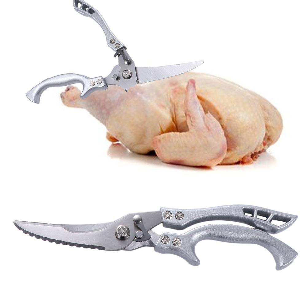 Spring Loaded Poultry Shears Stainless Steel Chicken Bone Kitchen Scissors Food Scissors Fishes серебряный
Spring Loaded Poultry Shears Stainless Steel Chicken Bone Kitchen Scissors Food Scissors Fishes серебряный