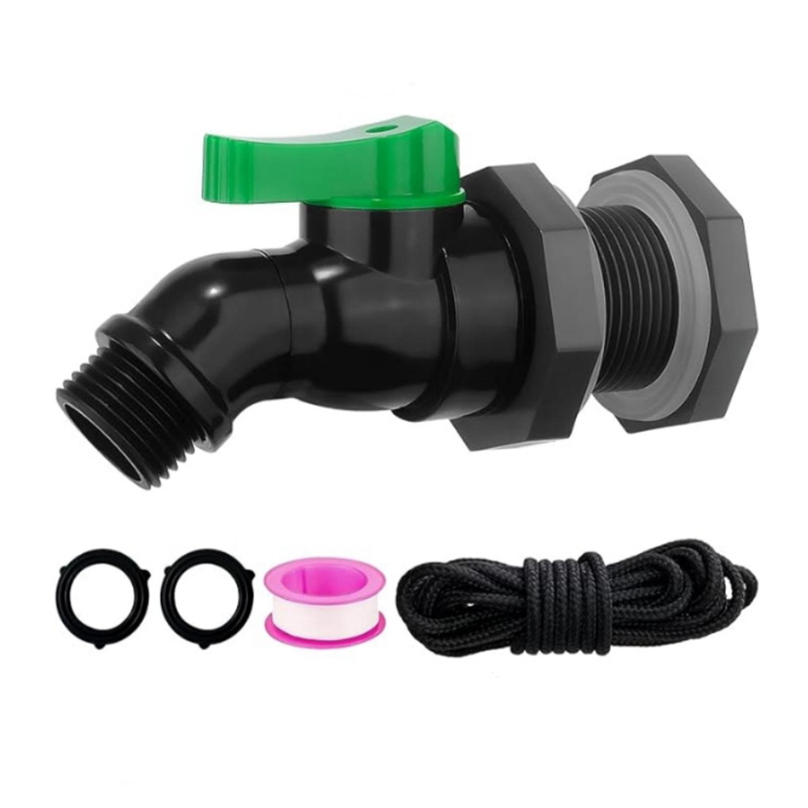 Plastic Garden Hose Thread Spigot with Flow Control Ergonomic Grip 3/4 or 1/2 for Option for Rain Barrel Watering A
Plastic Garden Hose Thread Spigot with Flow Control Ergonomic Grip 3/4 or 1/2 for Option for Rain Barrel Watering A