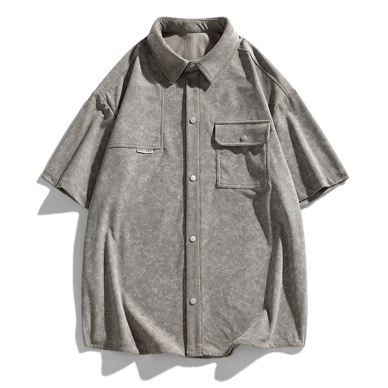 Corduroy Summer Men s Loose Fit Men s Short Sleeved T-shirt Men s Top Five Quarter Sleeve Lapel Short Sleeved Shirt Men XXXL світло-сірий колір
Corduroy Summer Men s Loose Fit Men s Short Sleeved T-shirt Men s Top Five Quarter Sleeve Lapel Short Sleeved Shirt Men XXXL світло-сірий колір