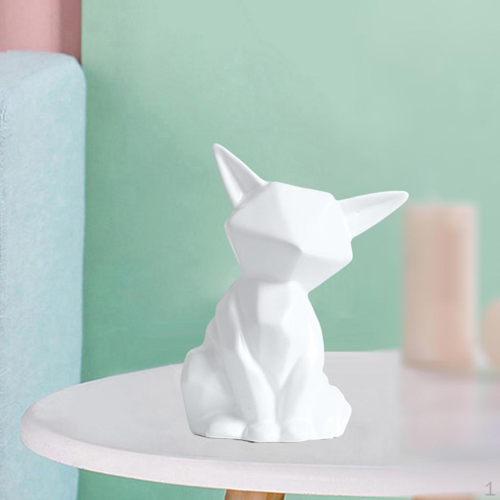 Abstract Ceramic Statue Geometric Fox Figurine Sculpture Bedroom Living Room Tabletop Decoration Black White_White S
Abstract Ceramic Statue Geometric Fox Figurine Sculpture Bedroom Living Room Tabletop Decoration Black White_White S