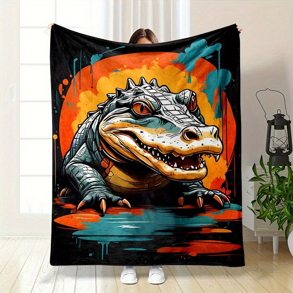 Crocodile cartoon pattern Flannel printed blanket suitable for all seasons suitable for living room office sofa and travel 75x100cm (30x40inch)
Crocodile cartoon pattern Flannel printed blanket suitable for all seasons suitable for living room office sofa and travel 75x100cm (30x40inch)