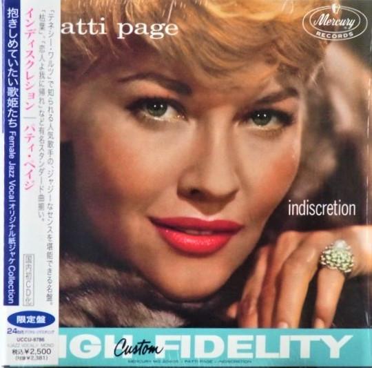 CD PATTI PAGE - Indiscretion (paper jacket specific UCCU7986 Mercury 2013 Japan ObiPop Used
CD PATTI PAGE - Indiscretion (paper jacket specific UCCU7986 Mercury 2013 Japan ObiPop Used