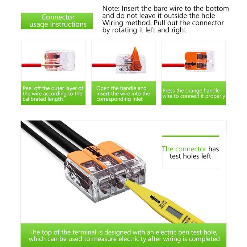 Original Wago Wiring Terminal 221-412 221-413 221-415 221-2411 221-612 221-613 221-615 221-482 221-483 221-485 Wiring Connector
Original Wago Wiring Terminal 221-412 221-413 221-415 221-2411 221-612 221-613 221-615 221-482 221-483 221-485 Wiring Connector