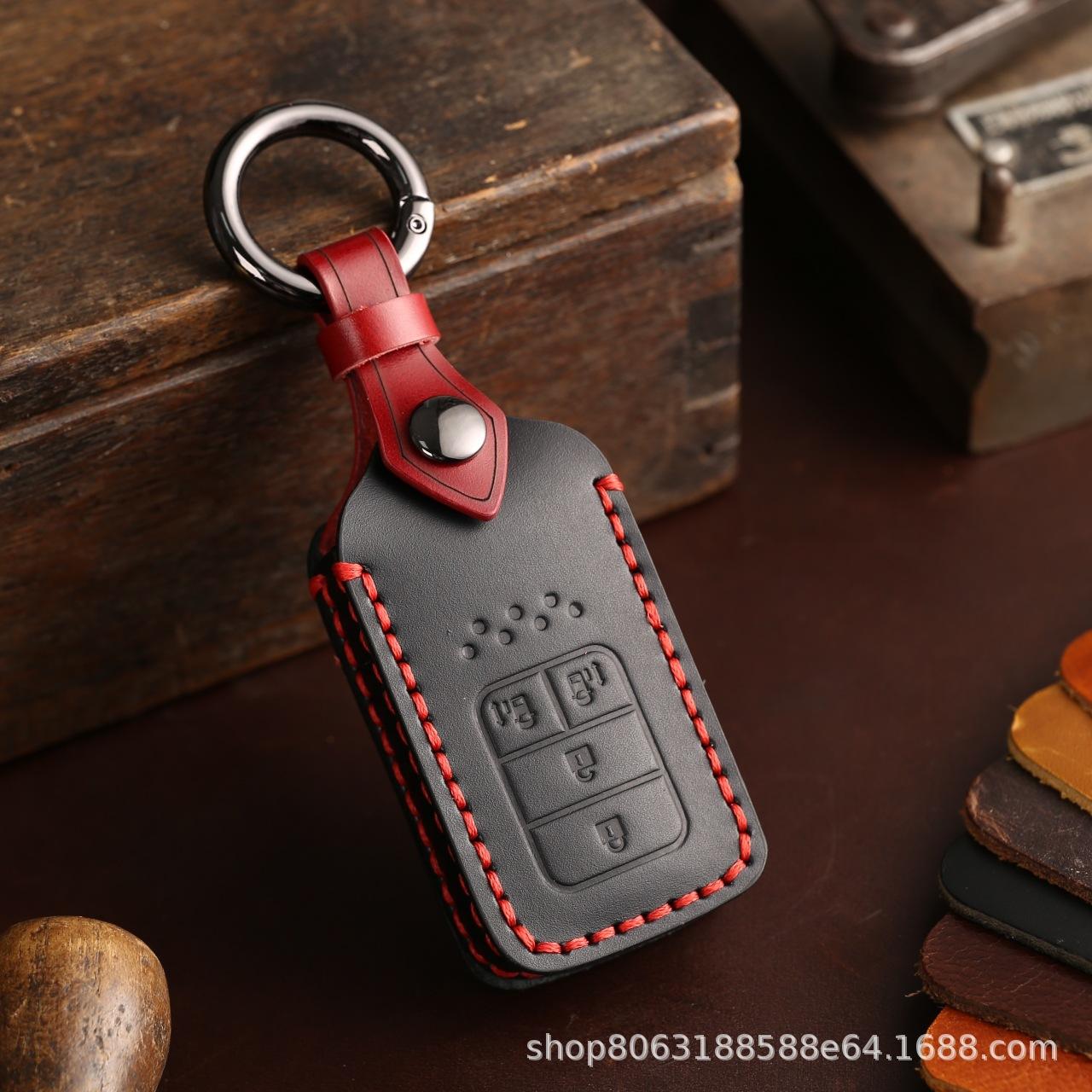 Genuine Leather Car Key Case for Honda CRV, Lingpai, XRV, 10th Gen Civic, Accord, Crown Road, Fit Black
Genuine Leather Car Key Case for Honda CRV, Lingpai, XRV, 10th Gen Civic, Accord, Crown Road, Fit Black
