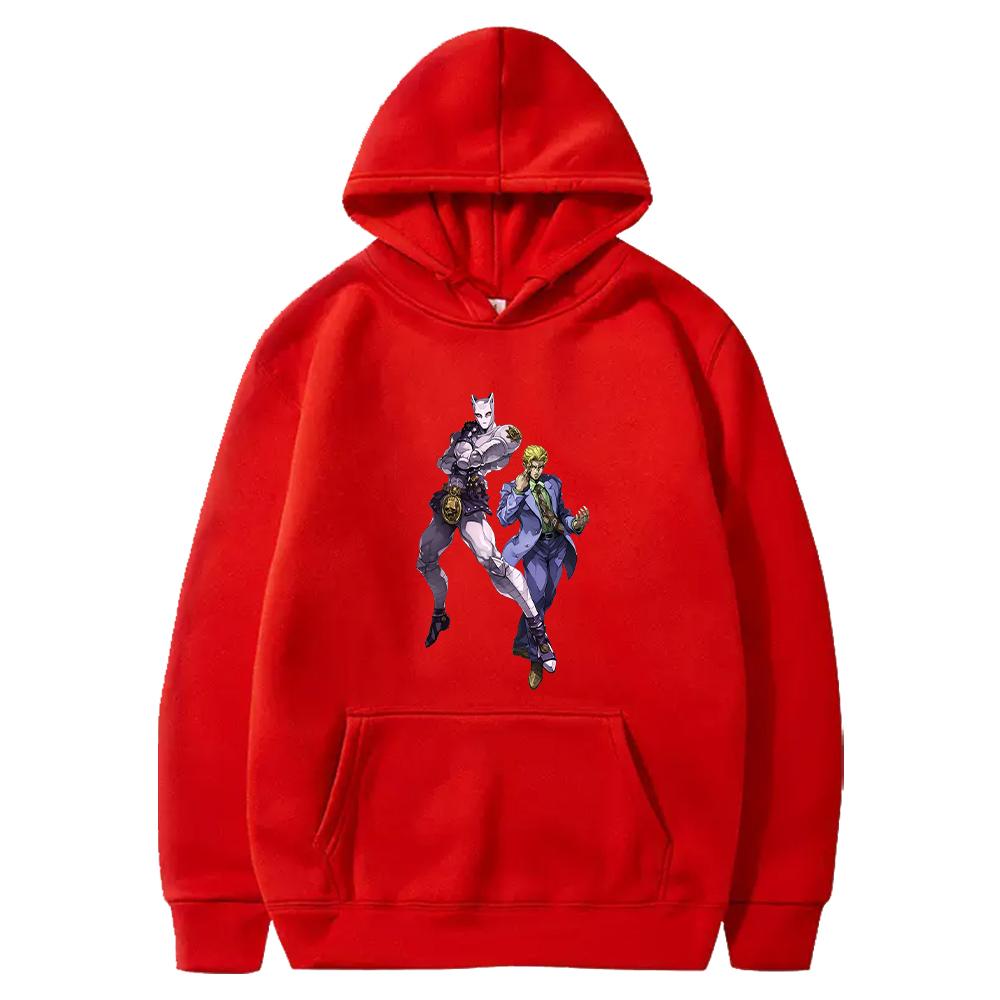 Hot Anime JoJo s Bizarre Adventure Hoodie Kira Yoshikage Printed Sweatshirt Men Women Clothing Loose Hooded Harajuku Streetwear 4XL червоний
Hot Anime JoJo s Bizarre Adventure Hoodie Kira Yoshikage Printed Sweatshirt Men Women Clothing Loose Hooded Harajuku Streetwear 4XL червоний