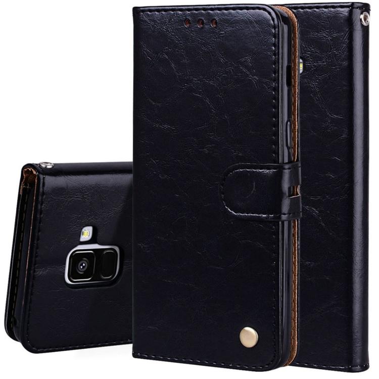 For Galaxy A8 Business Style Oil Wax Texture Horizontal Flip Leather Case with Holder & Card Slots & Wallet чёрный
For Galaxy A8 Business Style Oil Wax Texture Horizontal Flip Leather Case with Holder & Card Slots & Wallet чёрный
