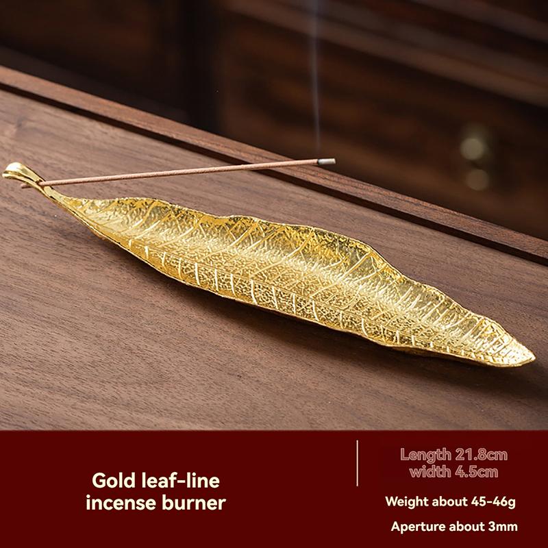 Antique-Style Bodhi Leaf Incense Holder Alloy Creative Home Decor Japanese Leaf Incense Stand Burner Ornament
Antique-Style Bodhi Leaf Incense Holder Alloy Creative Home Decor Japanese Leaf Incense Stand Burner Ornament