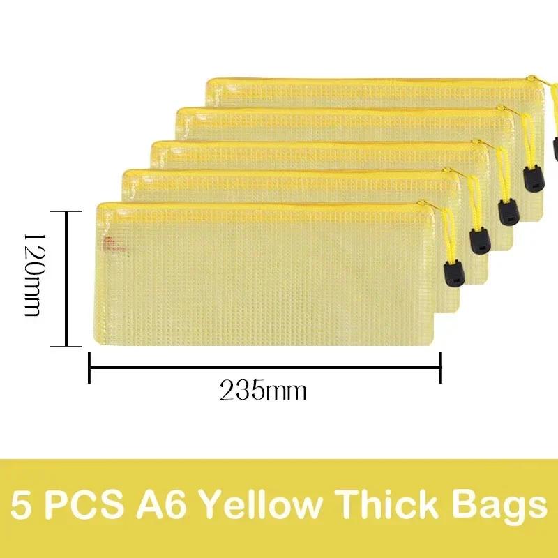 5/10 PCS A4/A5/A6 Mesh Zipper Pouch Document Bag Waterproof Zip File Folders Pencil Case Storage Bags School Office Supplies
5/10 PCS A4/A5/A6 Mesh Zipper Pouch Document Bag Waterproof Zip File Folders Pencil Case Storage Bags School Office Supplies