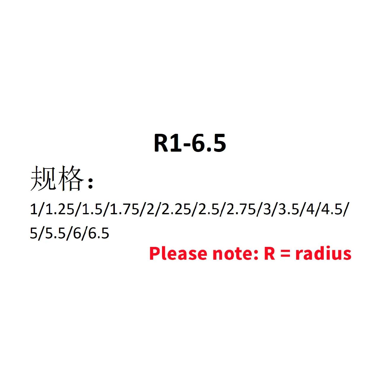 R Gauge Angle Arc Ruler for Measuring Radians And round Corners - Tool for Precision Crafting And Engineering R1-R6.5
R Gauge Angle Arc Ruler for Measuring Radians And round Corners - Tool for Precision Crafting And Engineering R1-R6.5