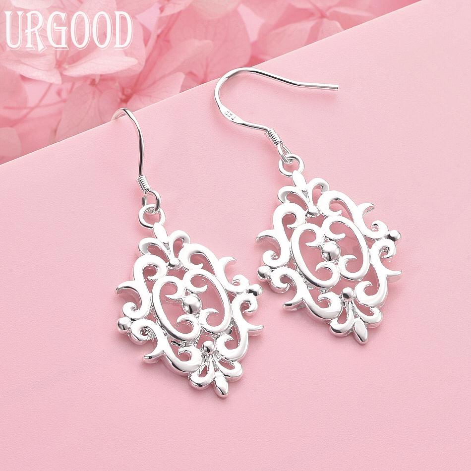 925 Sterling Silver Fashion Earrings Wedding Jewelry 4.40*1.70cm
925 Sterling Silver Fashion Earrings Wedding Jewelry 4.40*1.70cm
