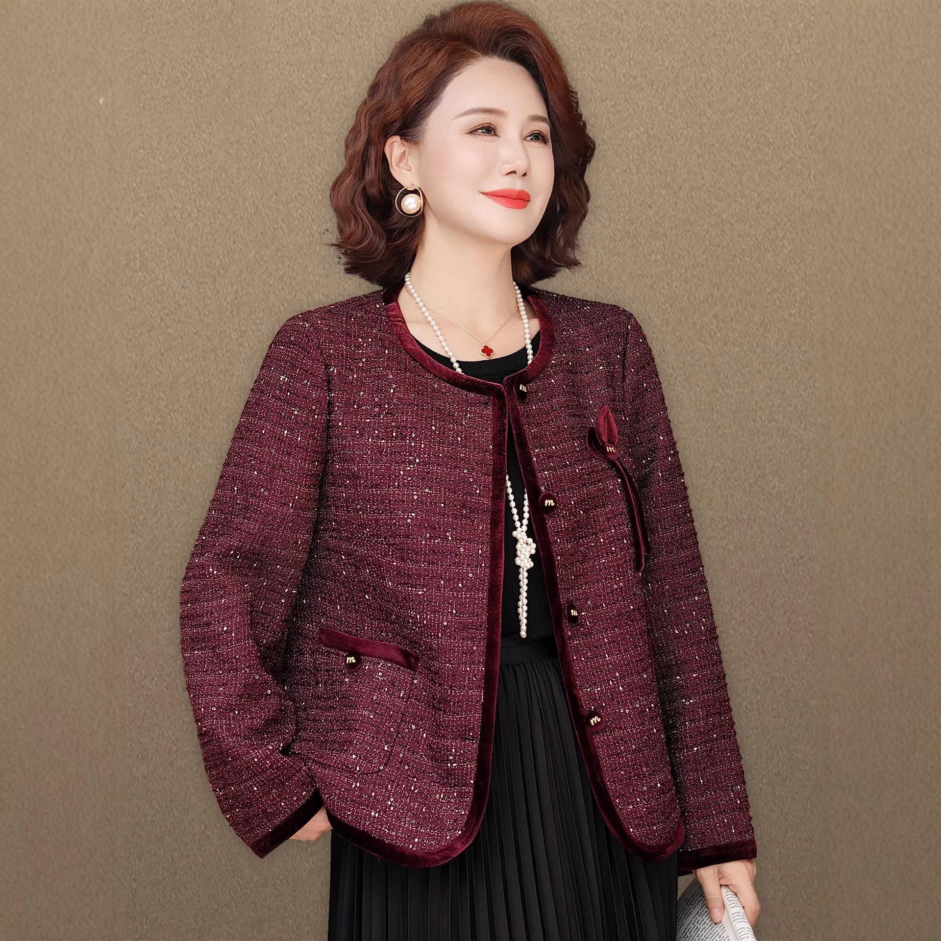 Elegant Spring Jacket for Middle-Aged Women - Stylish Attire for Weddings and Events 5XL (for 146-160 lbs)
Elegant Spring Jacket for Middle-Aged Women - Stylish Attire for Weddings and Events 5XL (for 146-160 lbs)