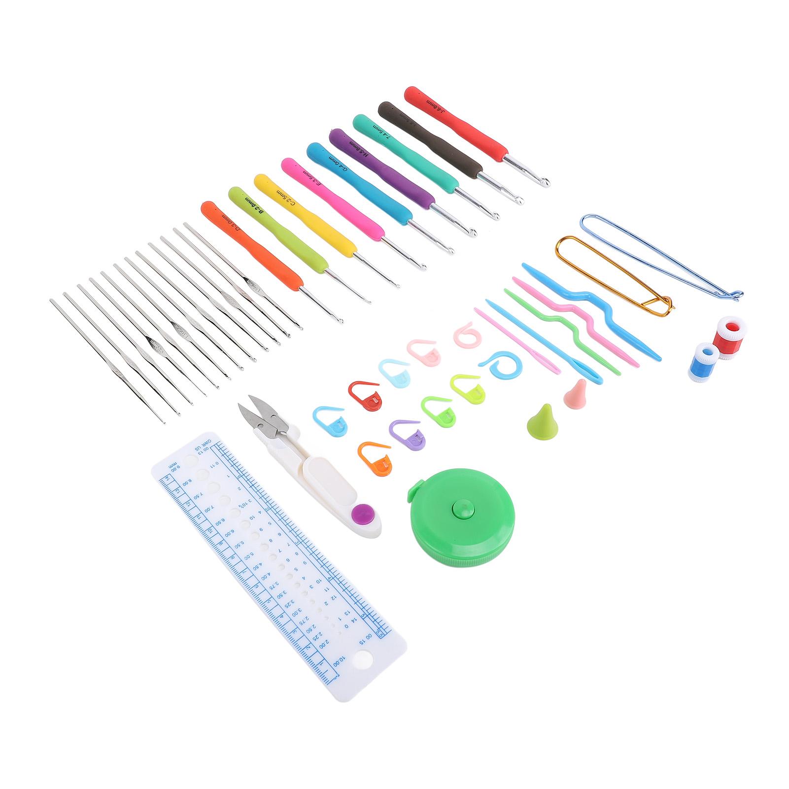 Полный набор крючков для вязания TPR Мягкий крючок для вязания крючки для кружева Набор крючков для начинающих профессионалов
Полный набор крючков для вязания TPR Мягкий крючок для вязания крючки для кружева Набор крючков для начинающих профессионалов