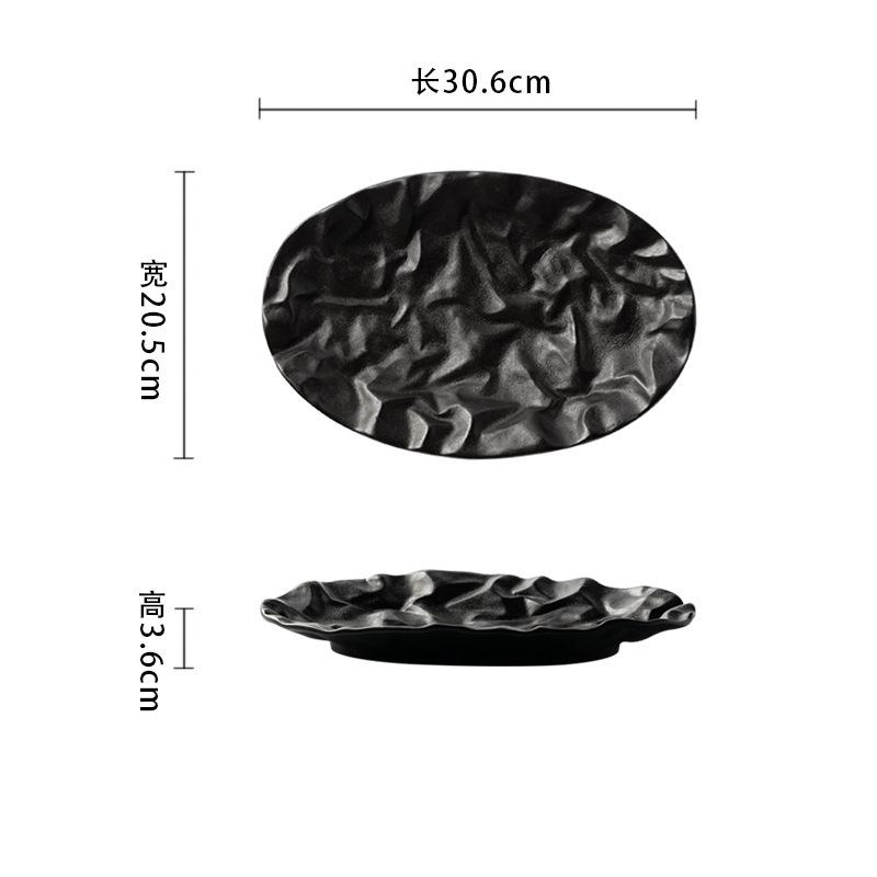 Household Steamed Fish Plate Modern Simple Wavy Fish Plate Hotel Restaurant Cake Tray Dan-Shaped Plate Artistic Conception Plating
Household Steamed Fish Plate Modern Simple Wavy Fish Plate Hotel Restaurant Cake Tray Dan-Shaped Plate Artistic Conception Plating