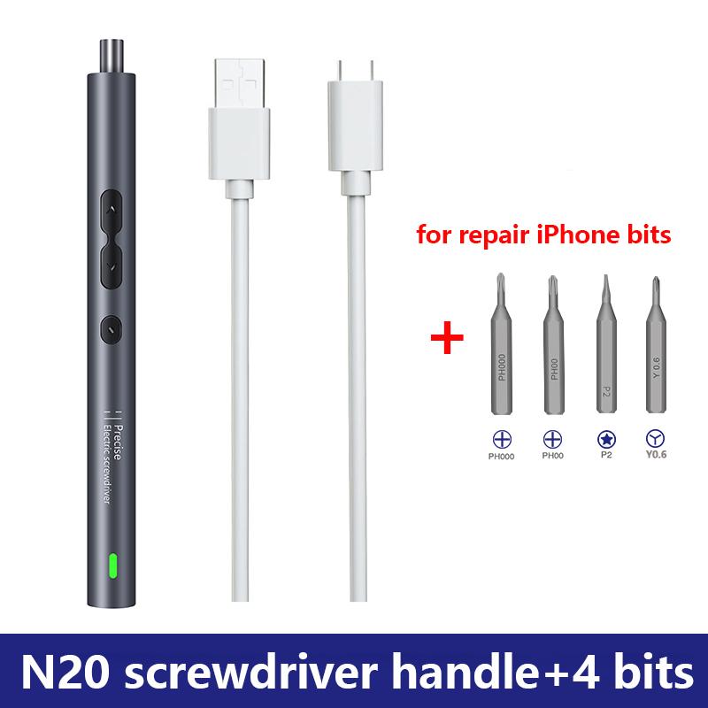 62/6 in 1 Electric Screwdriver Set Precision Handle Portable Power Tool Kits Wireless Cordless Small Bits for Phone Watch Repair N20 handle 4 bits
62/6 in 1 Electric Screwdriver Set Precision Handle Portable Power Tool Kits Wireless Cordless Small Bits for Phone Watch Repair N20 handle 4 bits
