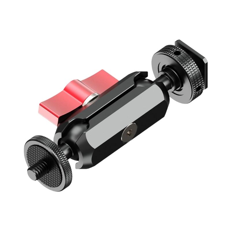 Metal Cold Shoe Adapter With 17mm Double Ball Joint For Multiple Angle Camera Positioning And Stable Shots
Metal Cold Shoe Adapter With 17mm Double Ball Joint For Multiple Angle Camera Positioning And Stable Shots