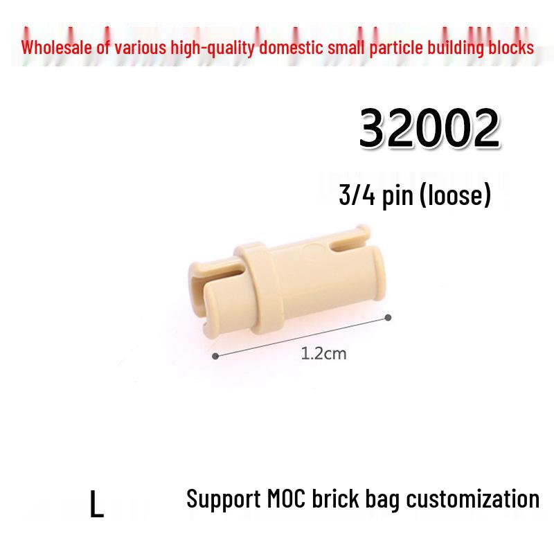 Cross-Border Science Education Building Blocks - Compatible with LEGO, 3/4 Smooth Pin 32002, MOQ 50G Off White
Cross-Border Science Education Building Blocks - Compatible with LEGO, 3/4 Smooth Pin 32002, MOQ 50G Off White