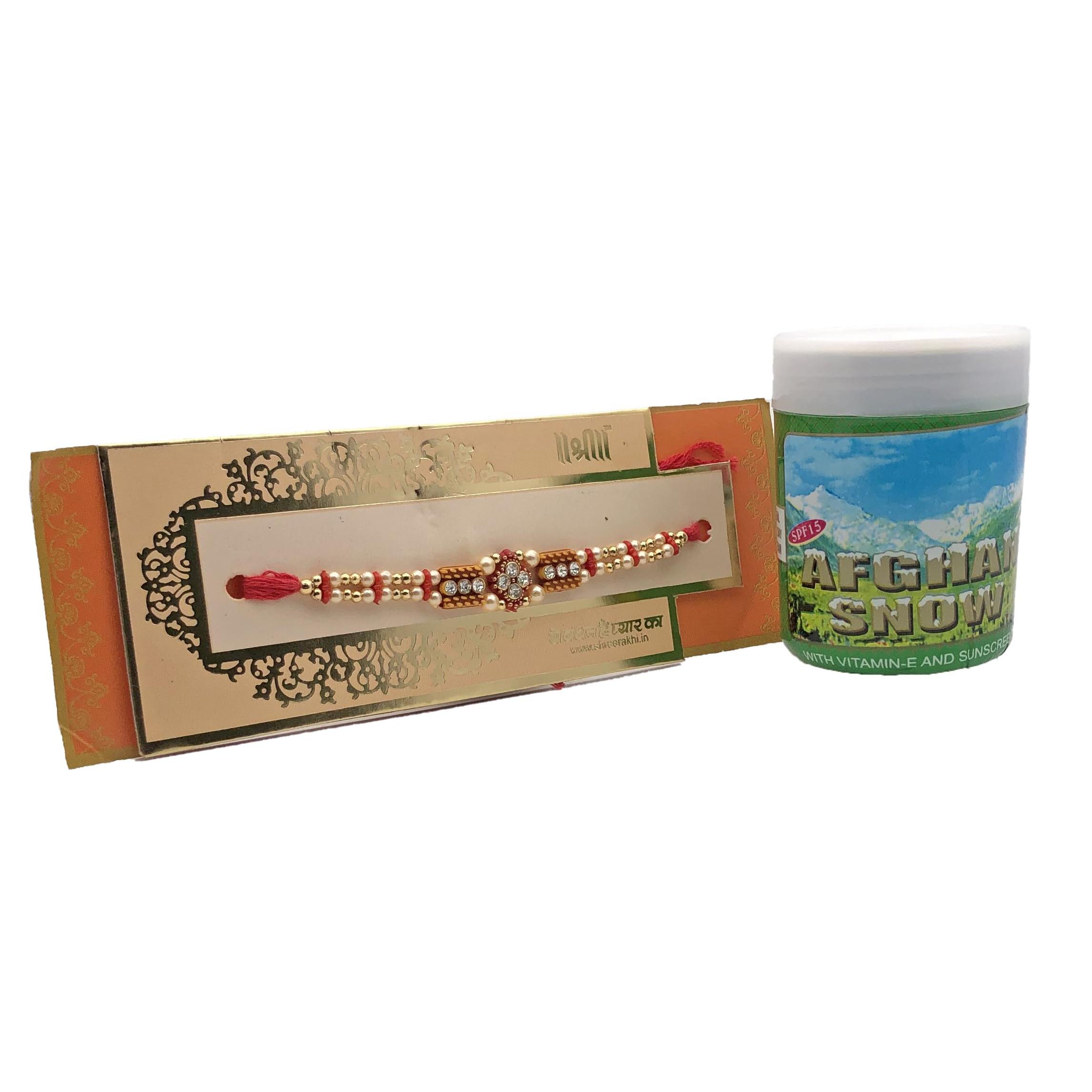 RSINC Afghan Snow Skin Cream from india (1x100 gm) with free Rakhi for yourbrother (R-07) IK-QCIA-IMCC
RSINC Afghan Snow Skin Cream from india (1x100 gm) with free Rakhi for yourbrother (R-07) IK-QCIA-IMCC