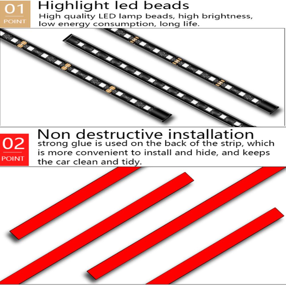 24/48 Car LED Interior Ambient Foot Light Auto Atmosphere Decorative Lamps Foot Strip LED Light Kit with USB Car Accessories two strip 24 lights красный
24/48 Car LED Interior Ambient Foot Light Auto Atmosphere Decorative Lamps Foot Strip LED Light Kit with USB Car Accessories two strip 24 lights красный
