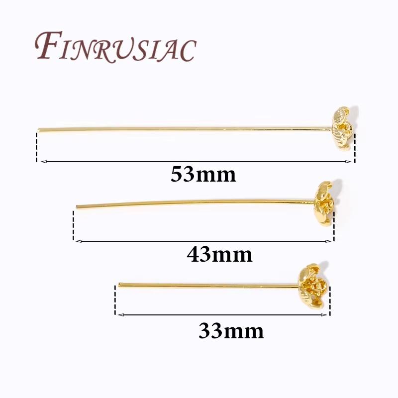 5/10Pcs 18K Gold Plated Flowers Head Pins For Jewelry Making Supplies,DIY Bracelets&Earrings Accessories 33mm-5pcs
5/10Pcs 18K Gold Plated Flowers Head Pins For Jewelry Making Supplies,DIY Bracelets&Earrings Accessories 33mm-5pcs