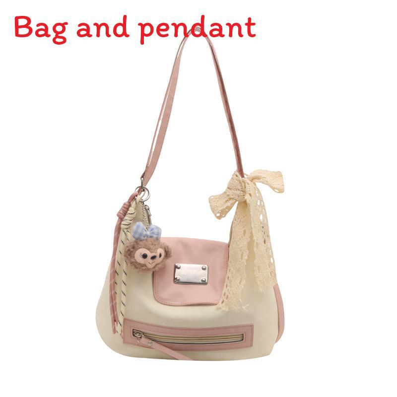 Fashion Color Blocking Design Women Casual Tote Bag With Plush Pendant For Work And Travel
Fashion Color Blocking Design Women Casual Tote Bag With Plush Pendant For Work And Travel