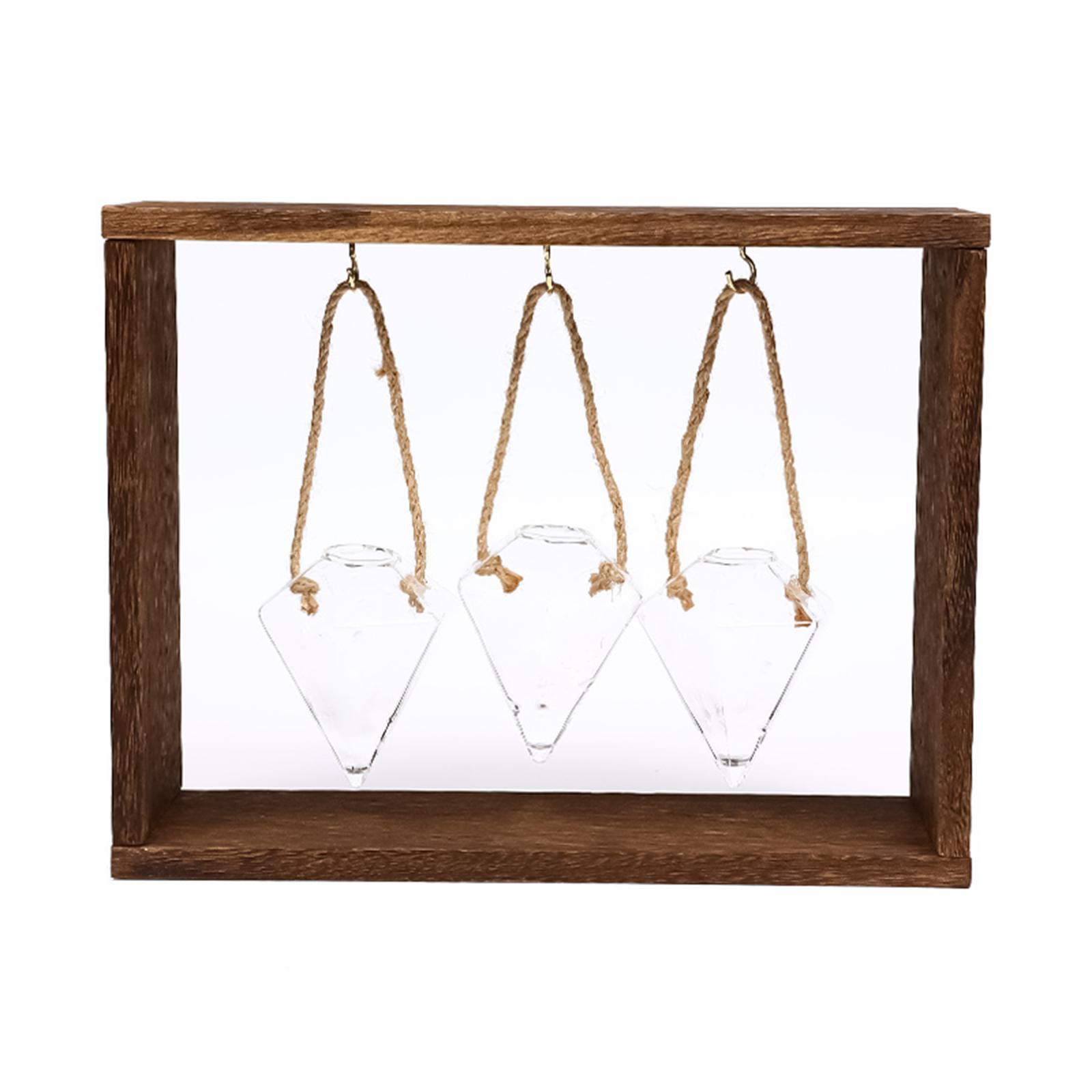 DIY Hanging Glass Vase with Xyloid Frame Hydroponic Plants Decoration for Home Decor
DIY Hanging Glass Vase with Xyloid Frame Hydroponic Plants Decoration for Home Decor
