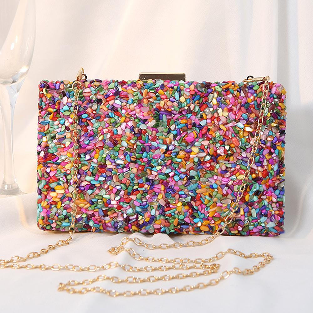 Dazzling Women Evening Clutch Bag Sequins Bling Wedding Purse Long China Shoulder Message Purse Fashion Lady Dinner Party Bags 20cmX12cmX3.5cm
Dazzling Women Evening Clutch Bag Sequins Bling Wedding Purse Long China Shoulder Message Purse Fashion Lady Dinner Party Bags 20cmX12cmX3.5cm