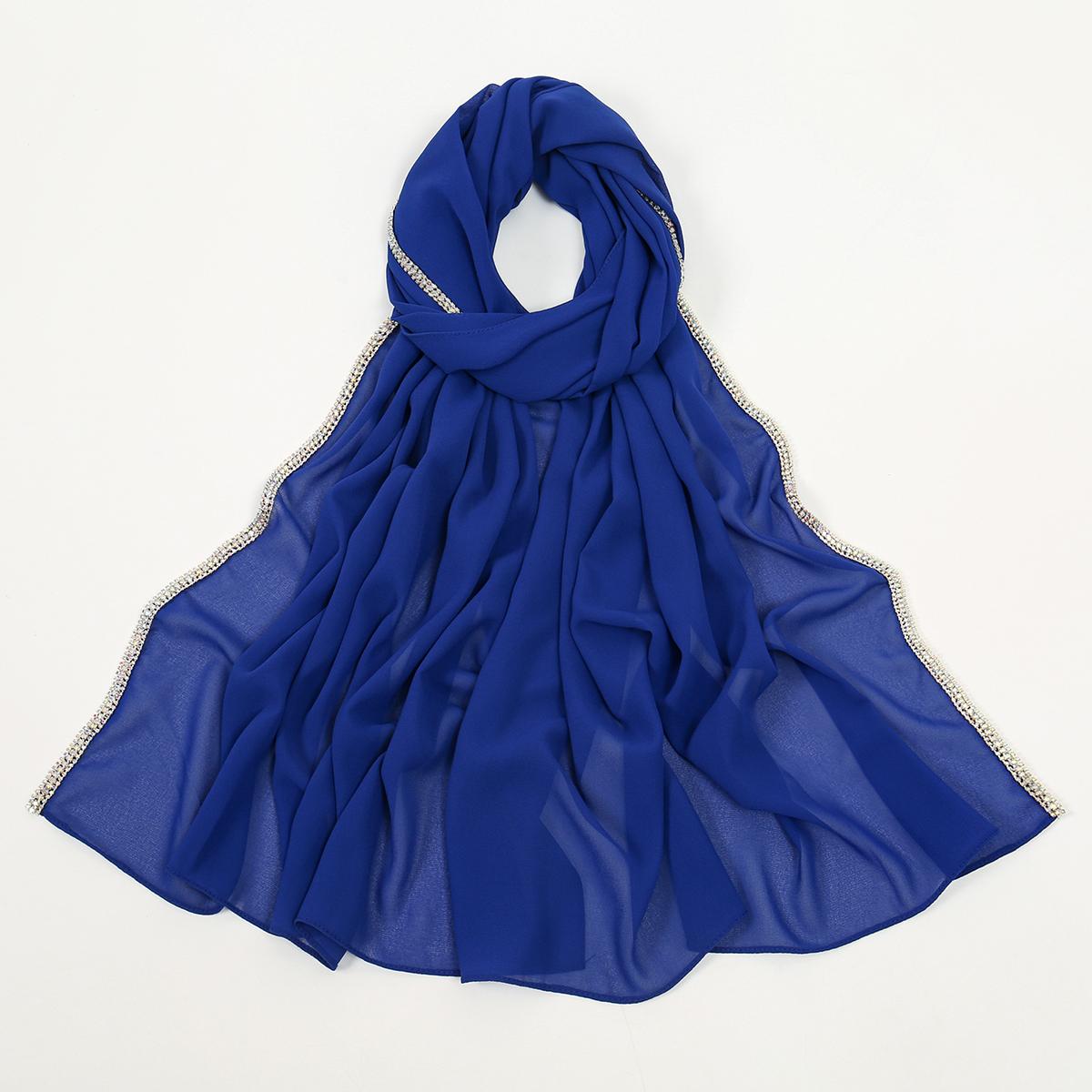 Luxury Rhinestone Chiffon Solid Long Scarf Islamic Women s Head Wrap Neck Scarf Hijab Lightweight Turban Headband 180*70CM
Luxury Rhinestone Chiffon Solid Long Scarf Islamic Women s Head Wrap Neck Scarf Hijab Lightweight Turban Headband 180*70CM