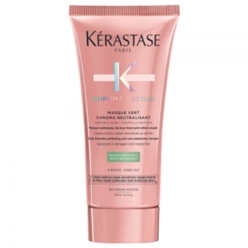 Kérastase Chroma Absolue Masque Verte Chroma Neutralisant 150 ml (Colored Hair)
Kérastase Chroma Absolue Masque Verte Chroma Neutralisant 150 ml (Colored Hair)