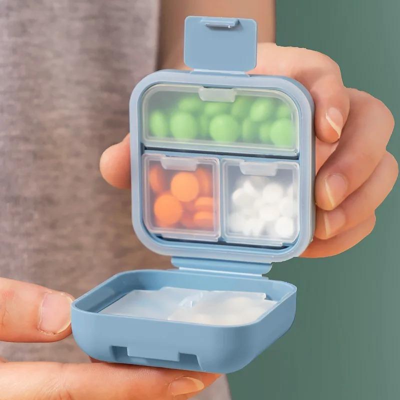 Portable Sealed Pill Storage Box, Compartment Mini Pill Box for Travel, Moisture-Proof Medicine Container for Daily Use 1pc синій
Portable Sealed Pill Storage Box, Compartment Mini Pill Box for Travel, Moisture-Proof Medicine Container for Daily Use 1pc синій
