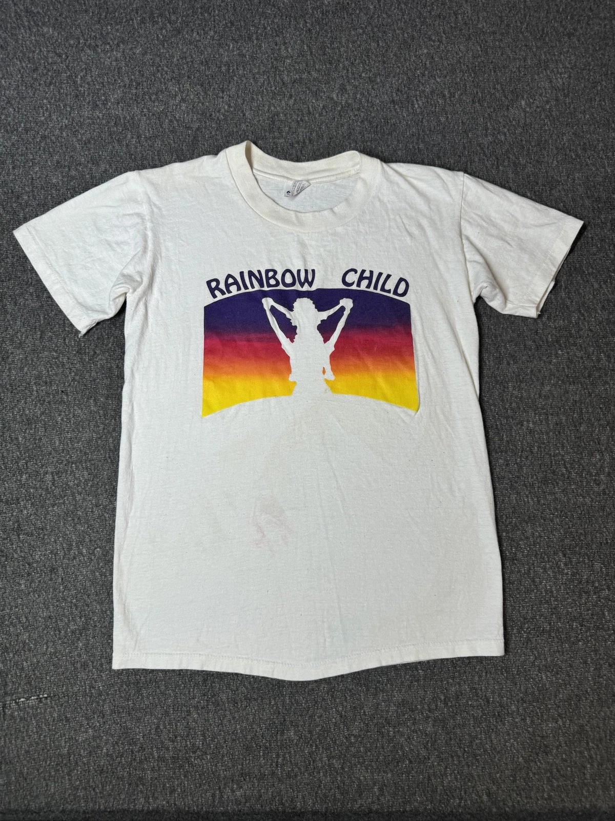 Vintage Rainbow Child Shirt Mens Small White Graphic Sunset Made USA 80s L
Vintage Rainbow Child Shirt Mens Small White Graphic Sunset Made USA 80s L