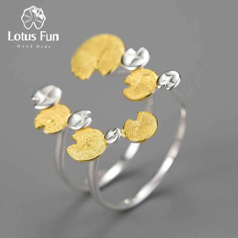 Lotus Fun Элегантные Листья Водяной Лилии Двухслойные регулируемые кольца для женщин Серебро 925 пробы Роскошные дизайнерские ювелирные изделия
Lotus Fun Элегантные Листья Водяной Лилии Двухслойные регулируемые кольца для женщин Серебро 925 пробы Роскошные дизайнерские ювелирные изделия