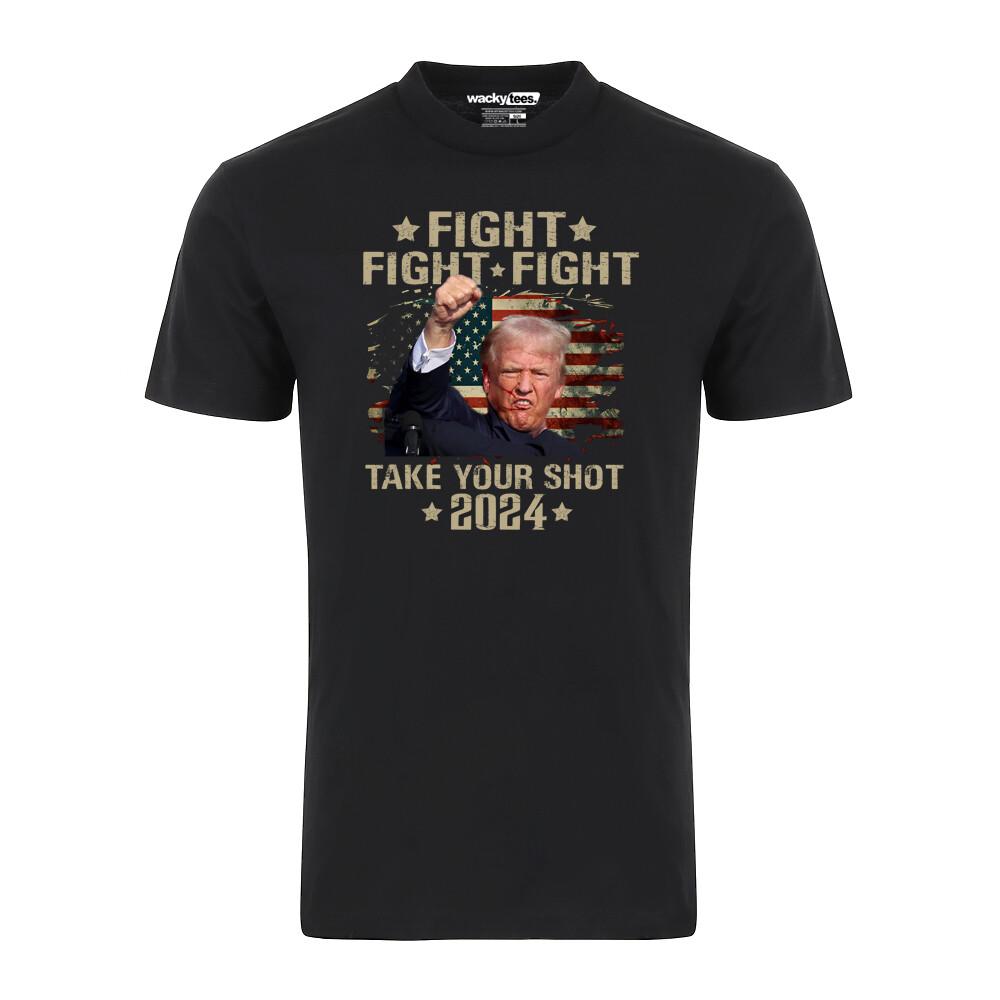 Trump 2024 America Fight Take Your Shot Bulletproof Graphic Tee Shirt Unisex T-Shirt XXXXL
Trump 2024 America Fight Take Your Shot Bulletproof Graphic Tee Shirt Unisex T-Shirt XXXXL