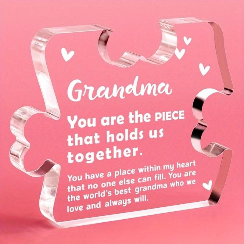 Подарки для Наны/Джиджи: Акриловая настольная табличка – День рождения бабушки/День матери (от Внучки/Внука). чистый
Подарки для Наны/Джиджи: Акриловая настольная табличка – День рождения бабушки/День матери (от Внучки/Внука). чистый