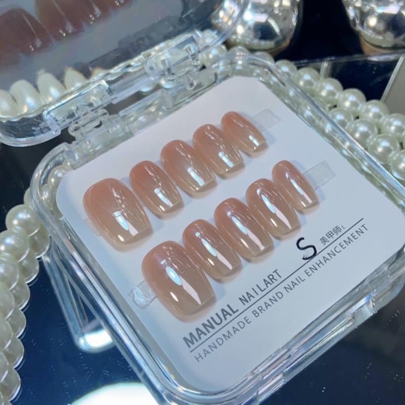 Hailey Style Handmade Short Press-On Nails - Mirror Moonlight Pink False Nail Stickers with Removable Tips Mirror Moonlight Pink S
Hailey Style Handmade Short Press-On Nails - Mirror Moonlight Pink False Nail Stickers with Removable Tips Mirror Moonlight Pink S