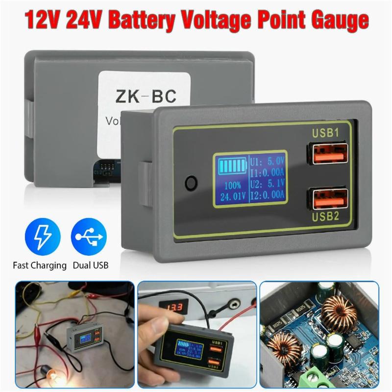 Измеритель батареи DC6V-30V Тестер емкости батареи с 2 портами USB 12V/24V ЖК-дисплей батареи для автомобиля
Измеритель батареи DC6V-30V Тестер емкости батареи с 2 портами USB 12V/24V ЖК-дисплей батареи для автомобиля