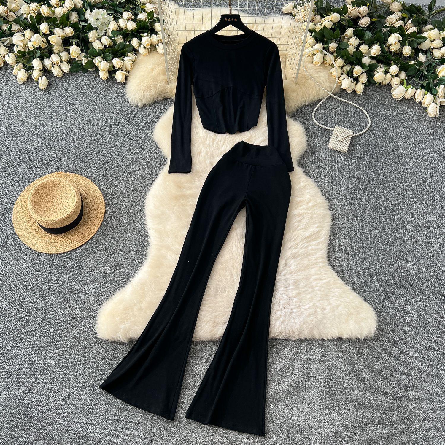 Костюм Spice Girls, женская повседневная спортивная одежда, облегающая футболка с круглым вырезом и длинными рукавами, костюм с тонкими микробрюками и высокой талией One size чёрный
Костюм Spice Girls, женская повседневная спортивная одежда, облегающая футболка с круглым вырезом и длинными рукавами, костюм с тонкими микробрюками и высокой талией One size чёрный