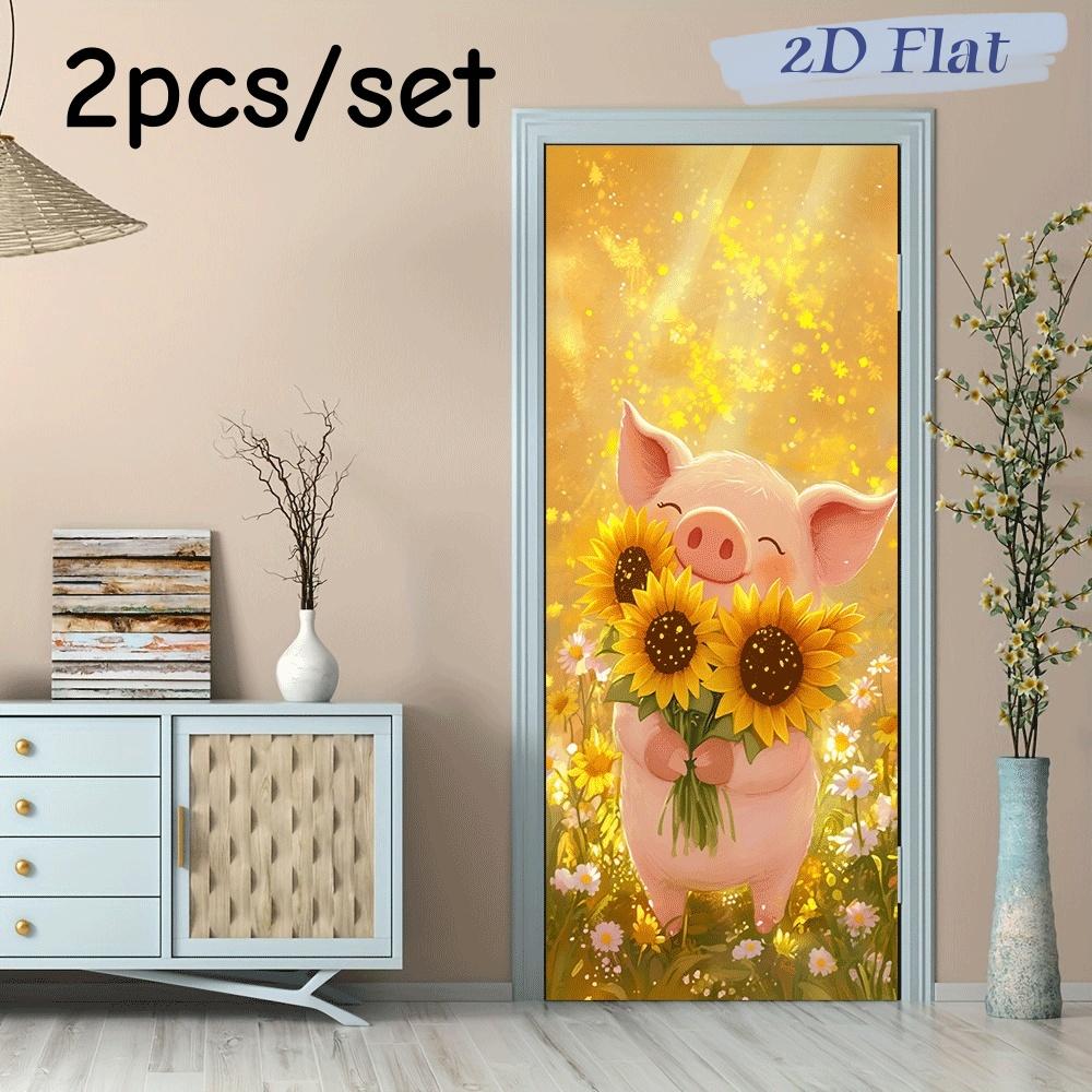 2pcs Cute Cartoon Piggy Holding Sunflower Wall Stickers for Children s Room Bedroom Living Room Decoration Stickers Self Adhesiv (as the picture,38.5x200cmx2)
2pcs Cute Cartoon Piggy Holding Sunflower Wall Stickers for Children s Room Bedroom Living Room Decoration Stickers Self Adhesiv (as the picture,38.5x200cmx2)