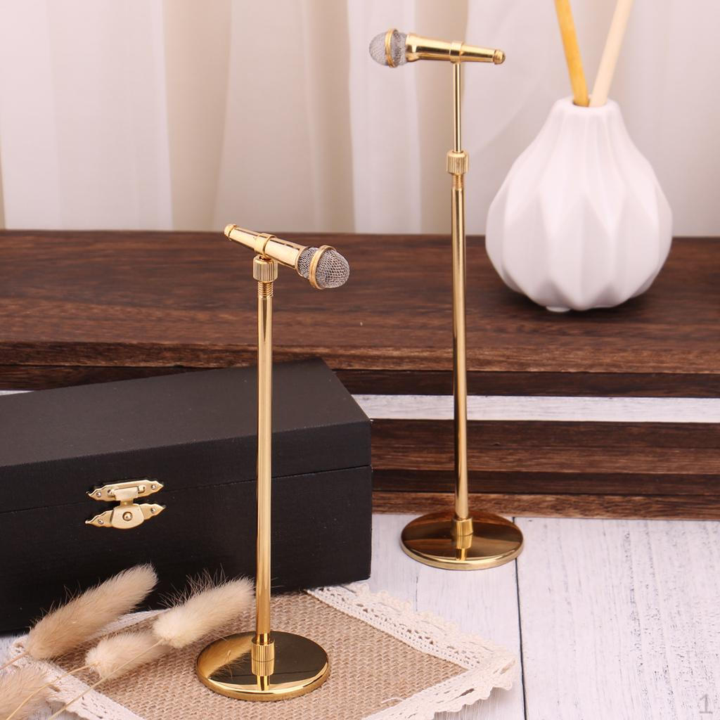 Miniature Microphone with Stand 1/6 Scale Mic Accessories- Perfect for Stage Act, Pretend Play
Miniature Microphone with Stand 1/6 Scale Mic Accessories- Perfect for Stage Act, Pretend Play