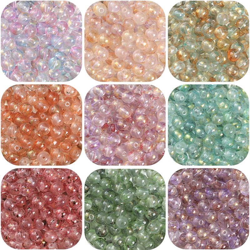 Transparent Glass Beads with Gold Sprinkles (8/10mm) for DIY Necklaces & Bracelets 10mm, 1mm Hole, 30 Beads/Pack
Transparent Glass Beads with Gold Sprinkles (8/10mm) for DIY Necklaces & Bracelets 10mm, 1mm Hole, 30 Beads/Pack