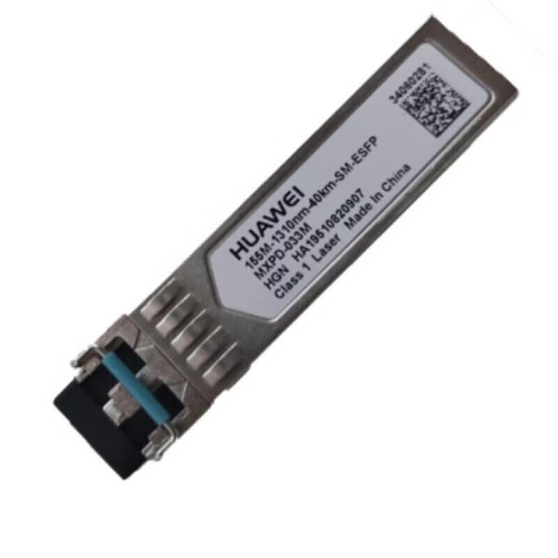 Huawei 2.5G 1310nm 40km SM eSFP Optical Transceiver Module
Huawei 2.5G 1310nm 40km SM eSFP Optical Transceiver Module