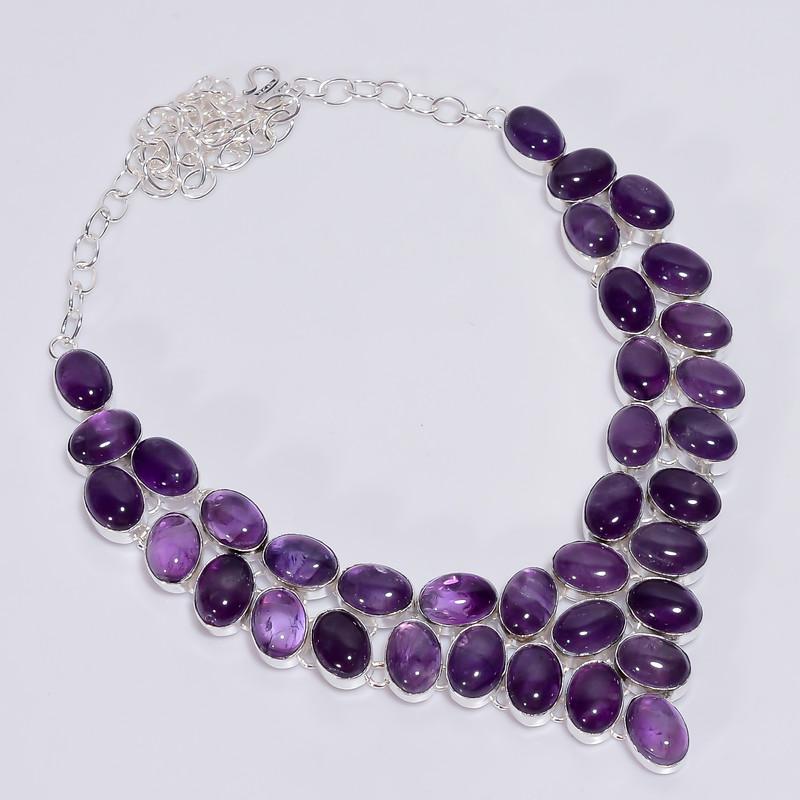 Excellent Top Grade Qualite 100% Natural Amethyst Oval Shape Ethnic Style Handmade Jewelry 925 Steling Silver Necklace 18 WSJ-4750 срібний
Excellent Top Grade Qualite 100% Natural Amethyst Oval Shape Ethnic Style Handmade Jewelry 925 Steling Silver Necklace 18 WSJ-4750 срібний