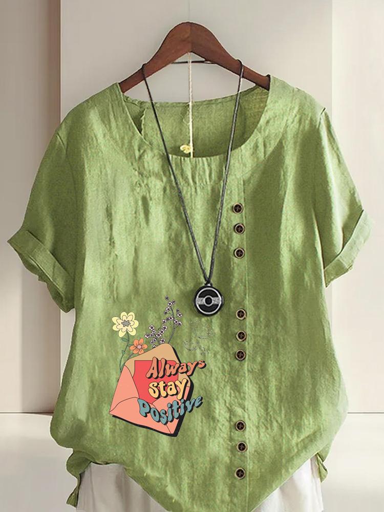 Women s Fashion Floral Alphabet Print Round Neck Short Sleeve T-shirt Casual Cotton Linen Graphic Shirt Leisure Loose Summer Blouse Tops 5XL зелений
Women s Fashion Floral Alphabet Print Round Neck Short Sleeve T-shirt Casual Cotton Linen Graphic Shirt Leisure Loose Summer Blouse Tops 5XL зелений