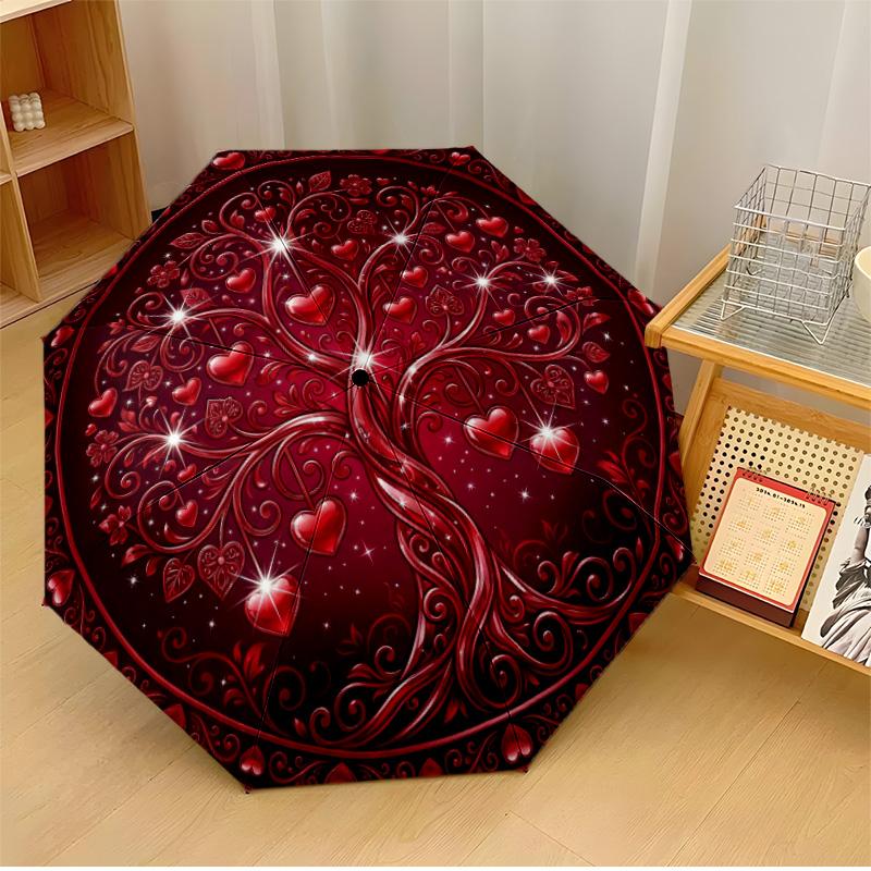 Golden Love Tree Printed umbrella windproof folding umbrella portable sun and rain umbrella suitable for gifting
Golden Love Tree Printed umbrella windproof folding umbrella portable sun and rain umbrella suitable for gifting